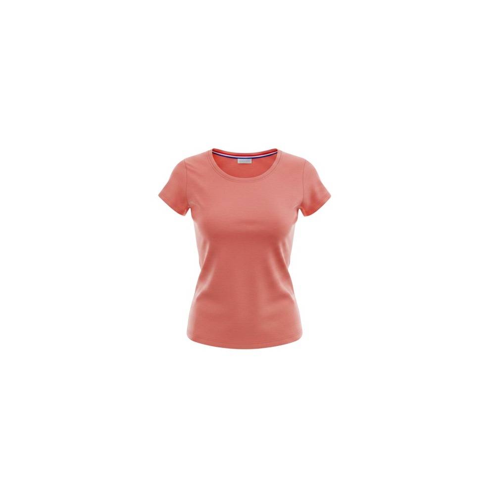 Bobbie Brooks T-Shirt Womens Medium Coral Short Sleeve Crew Neck Solid Tee